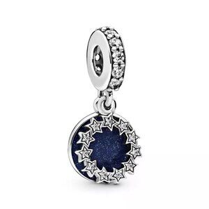 NEW! Stunning Starry Skies Bracelet Charm 925 Sterling Silver GIFT - MAKE OFFER